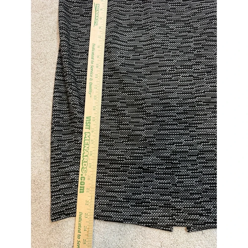 Lane Bryant Black‎ White Textured Ponte Knit Pencil Skirt Plus Size 22 NWT
